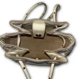 Chloe | Bags | Chlo Studded Small Inez Drawstring Bag Cream  display picture 1